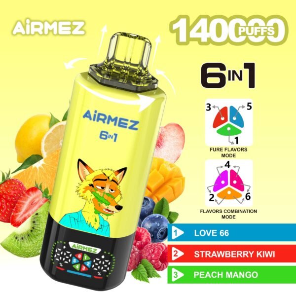 Airmez Fox 6-in-1 140K Puffs (EU Stock)